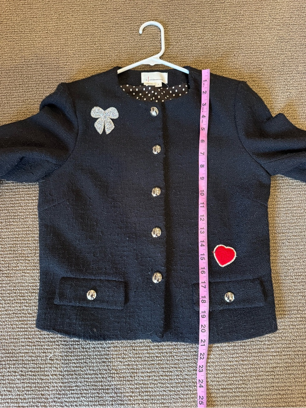 BY ANTHROPOLOGIE Tweed Patch Blazer - Picture 16 of 16